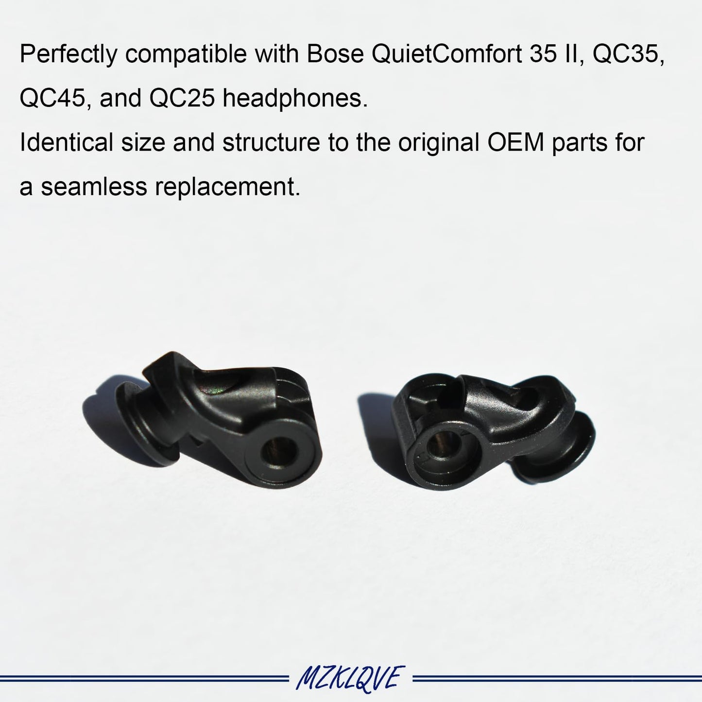 QC35 Metal Hinge Swivel - Replacement Parts for Bose QuietComfort 35 II, QC35 II, QC35, QC45, and QC25 Headphones(Black)