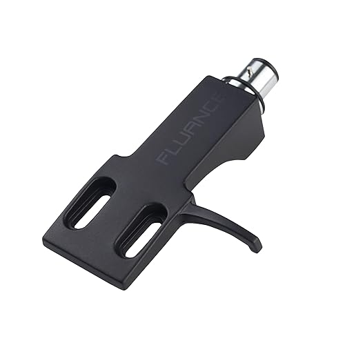 Fluance Classic/Elite Turntable Headshell with H-4 Bayonet Mount and Slots for 1/2 inch Cartridge Mounting (PFHTS1)