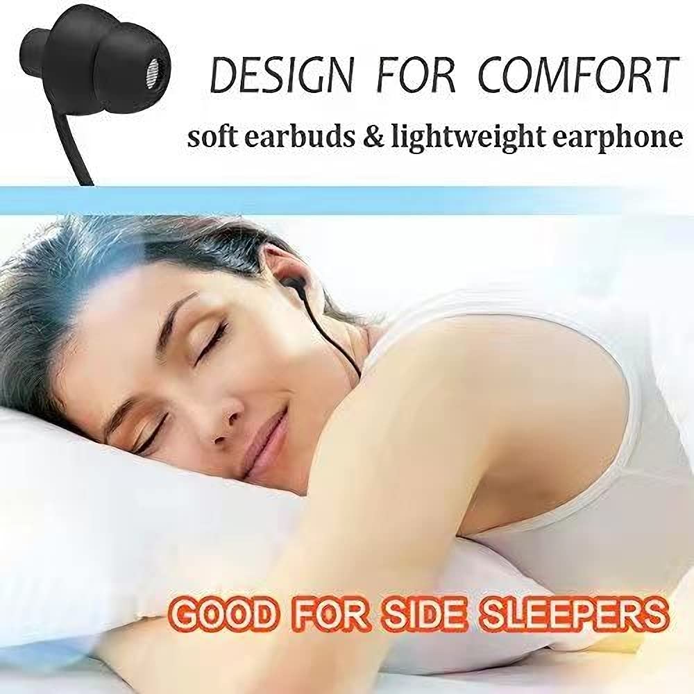 Ururtm Soundproof Sleep Earbuds Headphones, Noise Isolating Soft Earphone for Sleeping, Nighttime, Insomnia, Side Sleeper, Snoring, Travel…