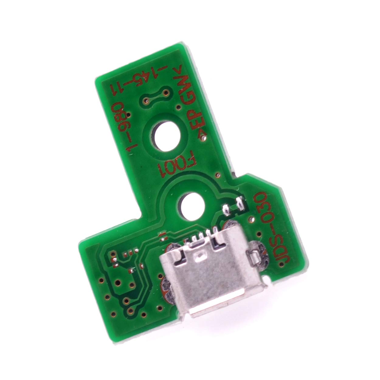 Deal4GO JDS-030 12-pin Micro USB Charging Port Board Socket PCB Replacement for Sony PS4 Controller