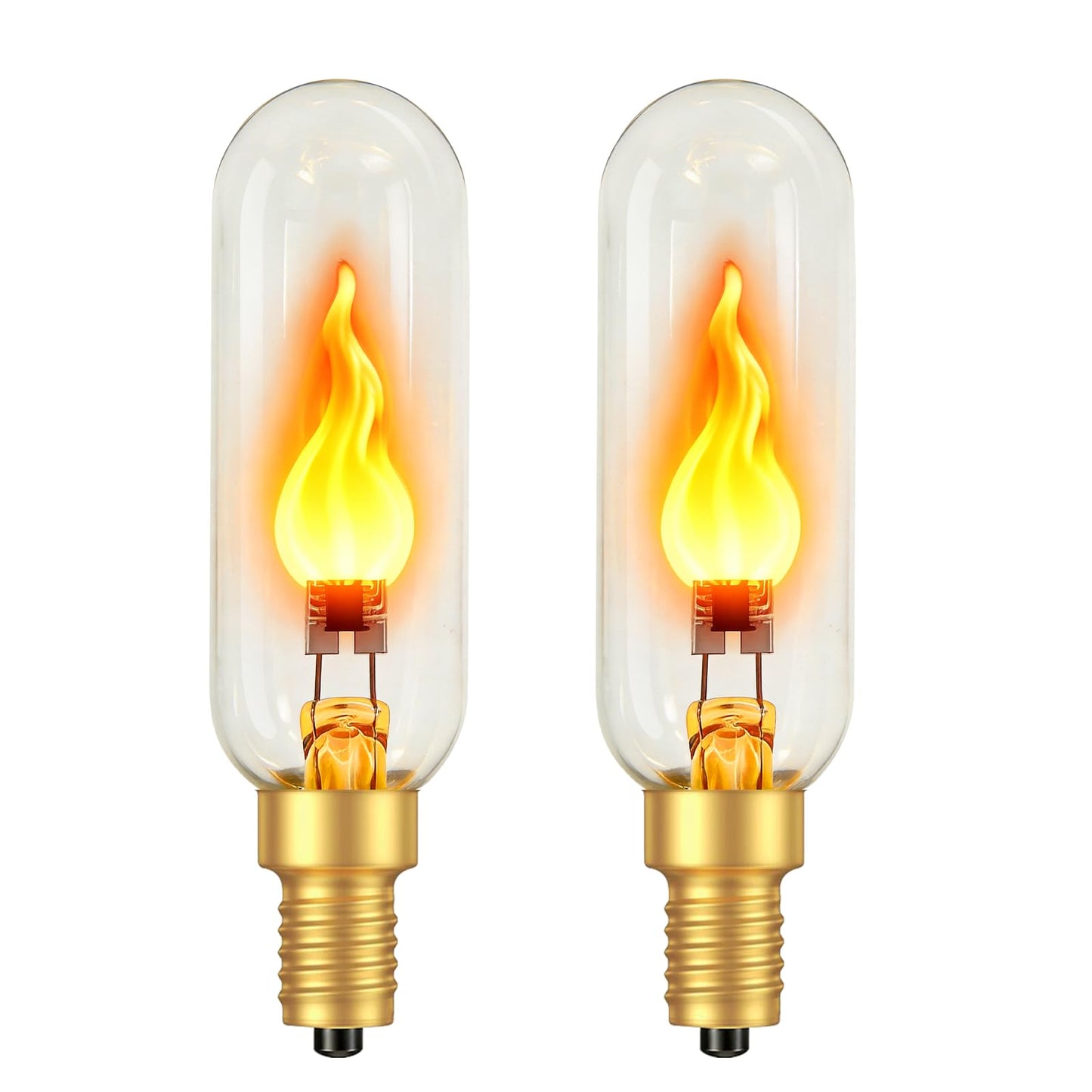 Vicstone E12 Flame Light Bulbs Real Flickering Effect LED Candelabra Bulb