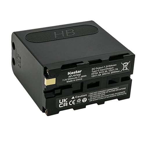 Kastar 1-Pack NP-F970S Battery Replacement for Sony HXR-MC1500 HXR-MC2000 HXR-MC2500 HXR-NX100 HXR-NX3 HXR-NX5 HXR-NX5C HXR-NX5R MPK-DVF4, MVC-CD1000