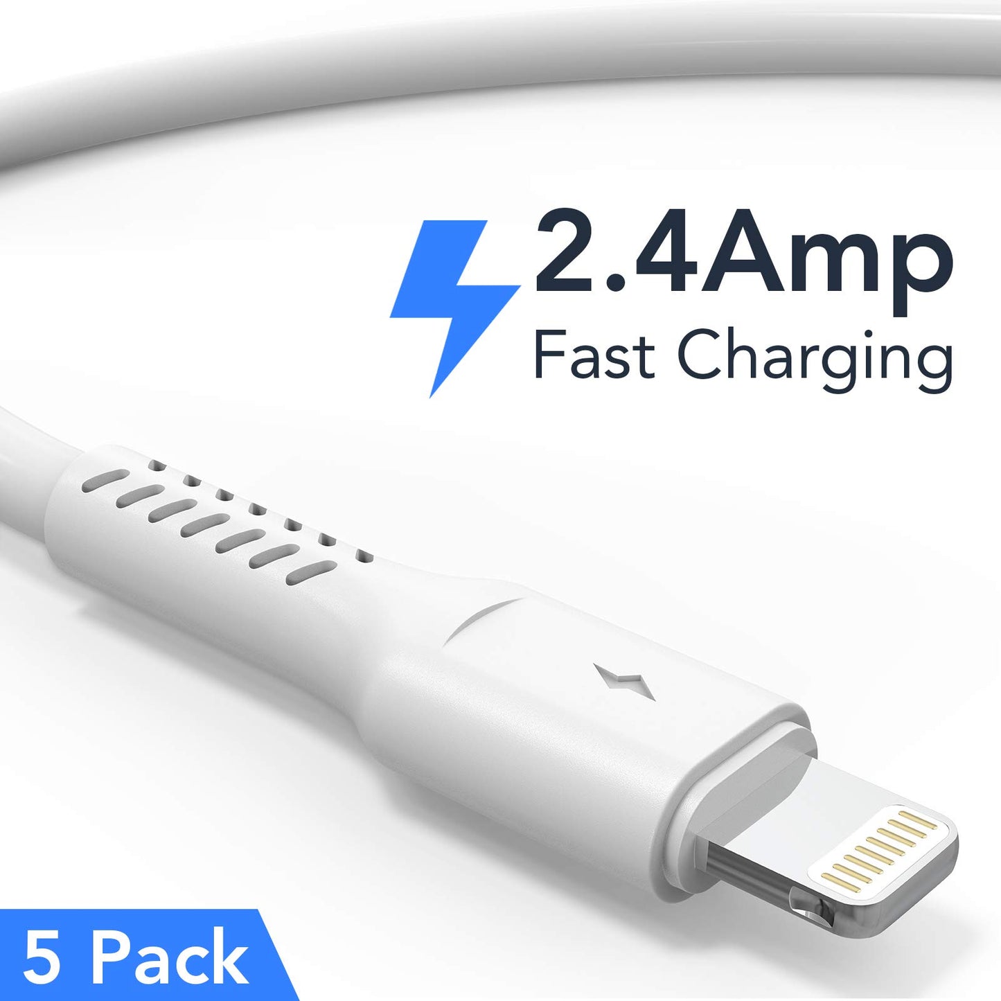 6 inch iPhone Charge Cable Short, 0.5ft 5Pack USB to Lightning Cord for Fast Charging Stations Compatible with Apple iPhone 12 11 Pro Max Xs 8 7 6 5…