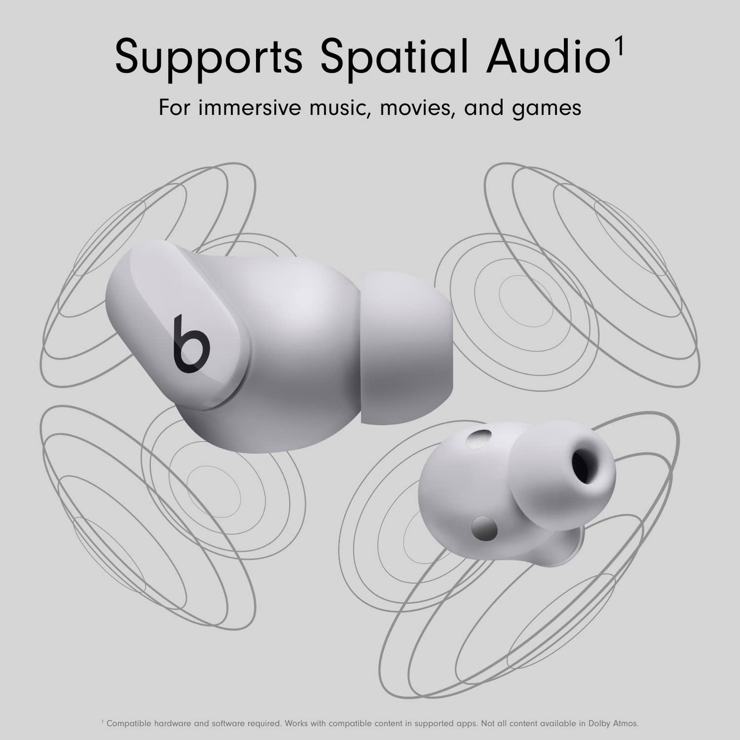 Beats Studio Buds Totally Wireless Noise Cancelling Earphones - Moon Gray