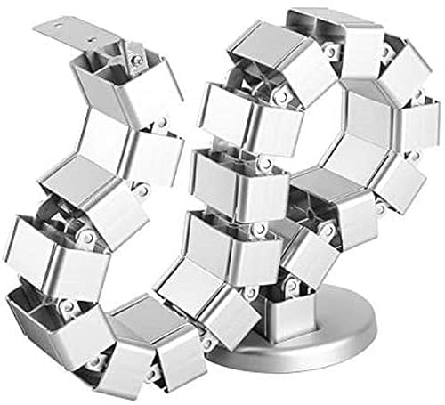 StarTech.com Spine Cable Management - Weighted Base Plate - Cord Cover - Cable Organizer - Cord Protector - Cable Raceway (CMVBMOD) Silver