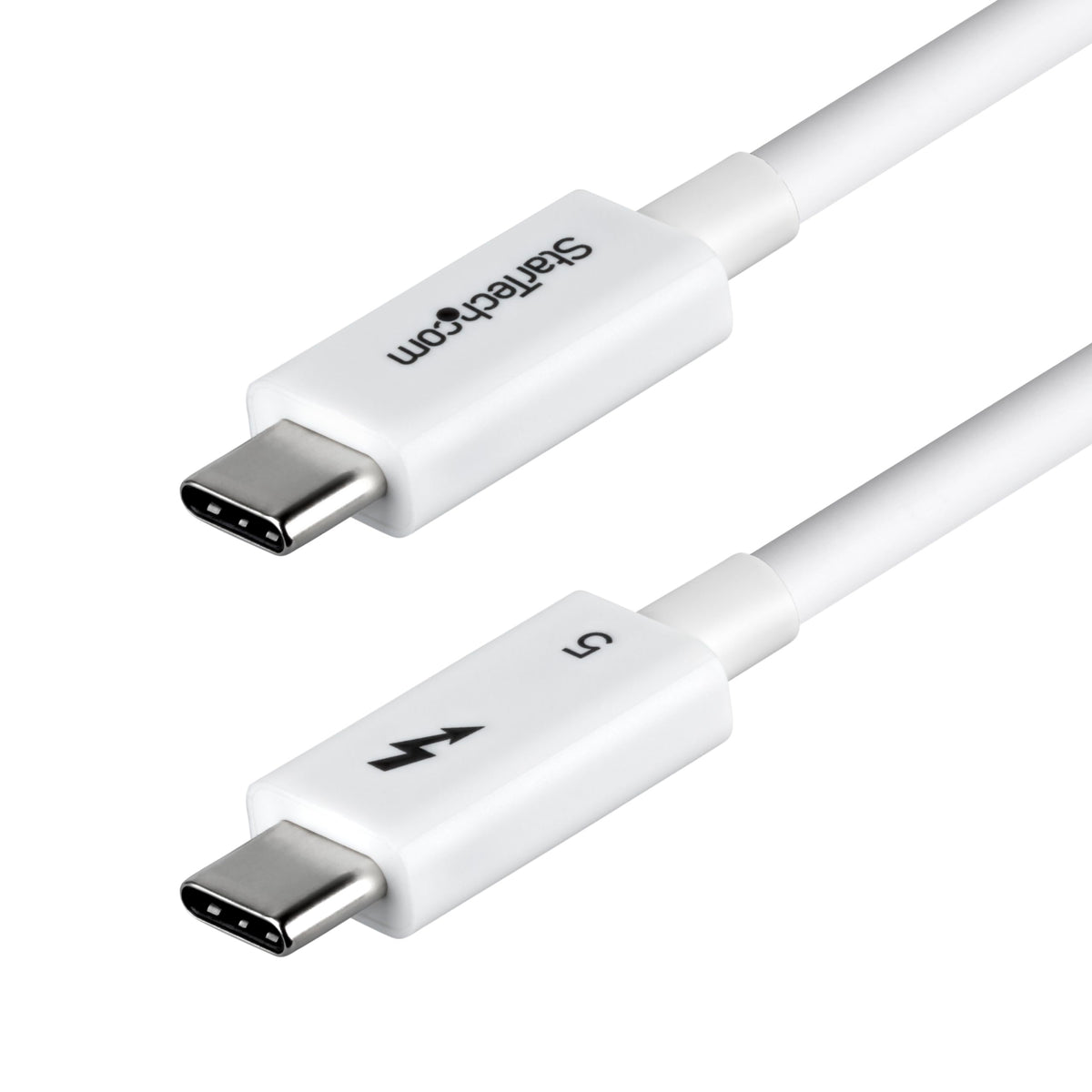 StarTech 3ft/1m Thunderbolt 5 Cable USB-C 80Gbps 240W PD 8K 60Hz White