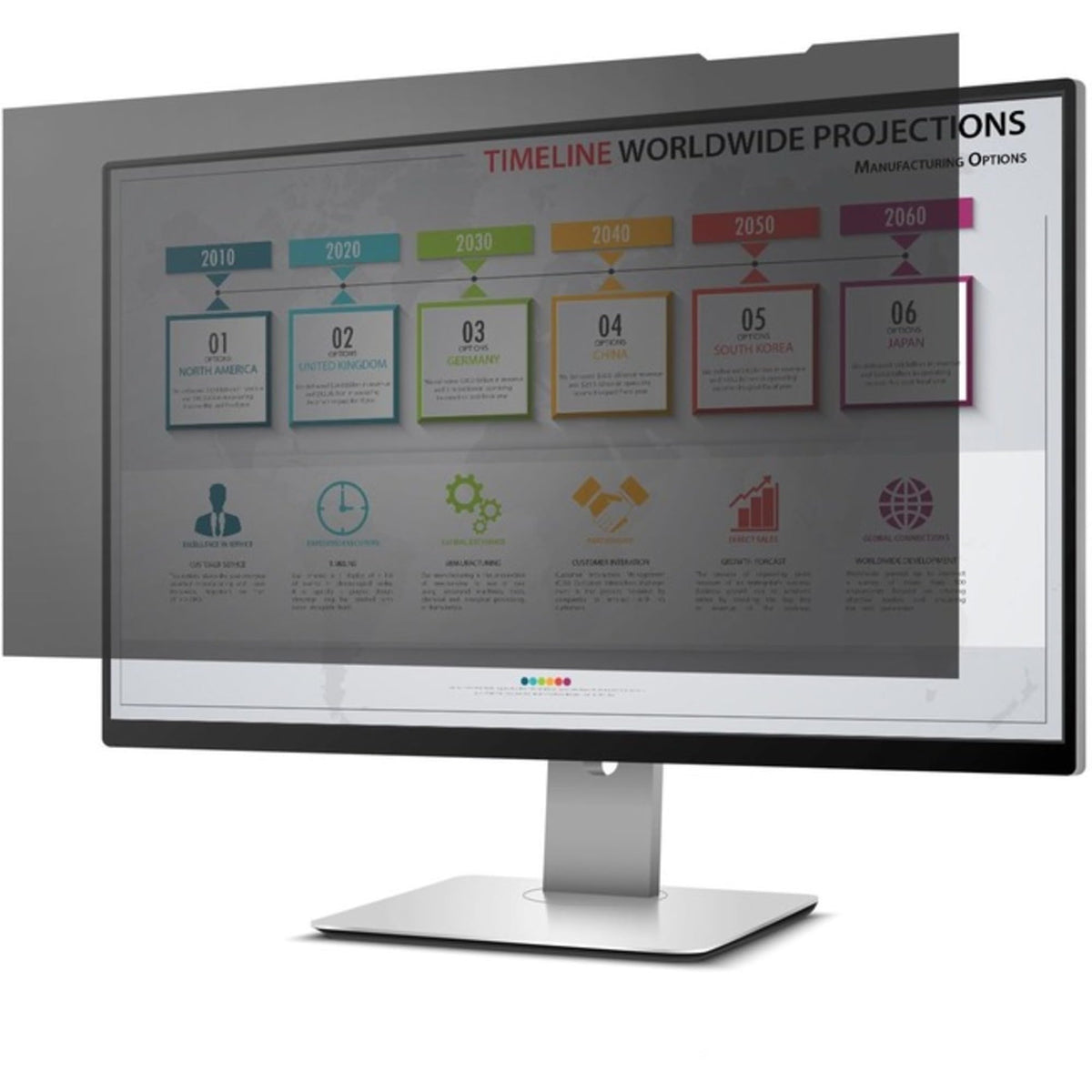 Rocstor PRIVACYVIEW PRIVACY SCREEN FILTER - GLOSSY, MATTE - FOR 25 WIDESCREEN LC