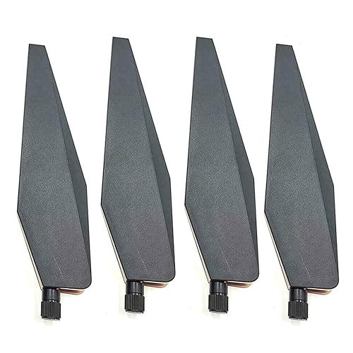 4PCS SMA Female Dual Frequency Omnidirectional Antenna Compatible with ASUS GT-AC5300 Router