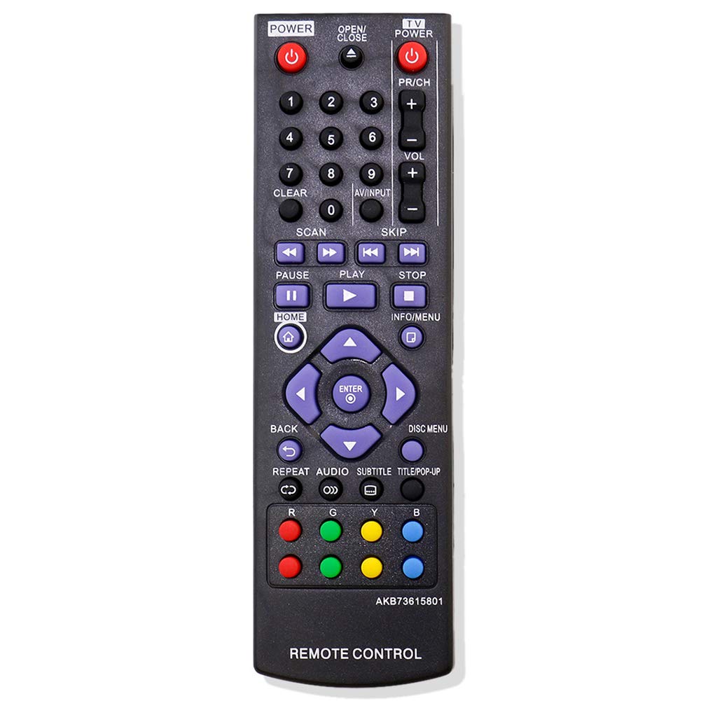 New Replacement Remote Control AKB73615801 fit for LG Blu-ray BP320 BP220 BP200 BP325W BP125 BP220N BP320N BP325