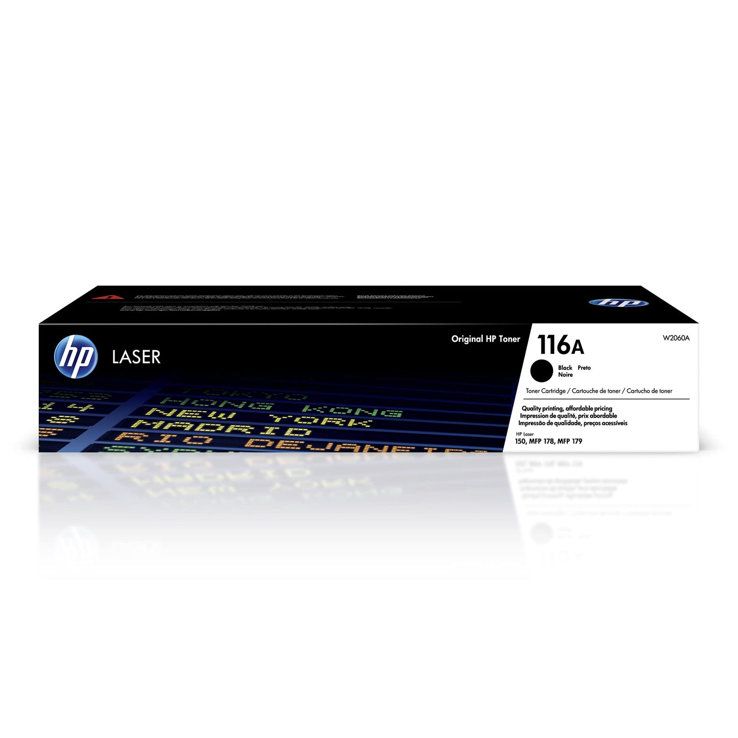HP 116A Black Toner Cartridge | Works Color Laser 150 Series, Color Laser MFP 178, 179 Series | W2060A
