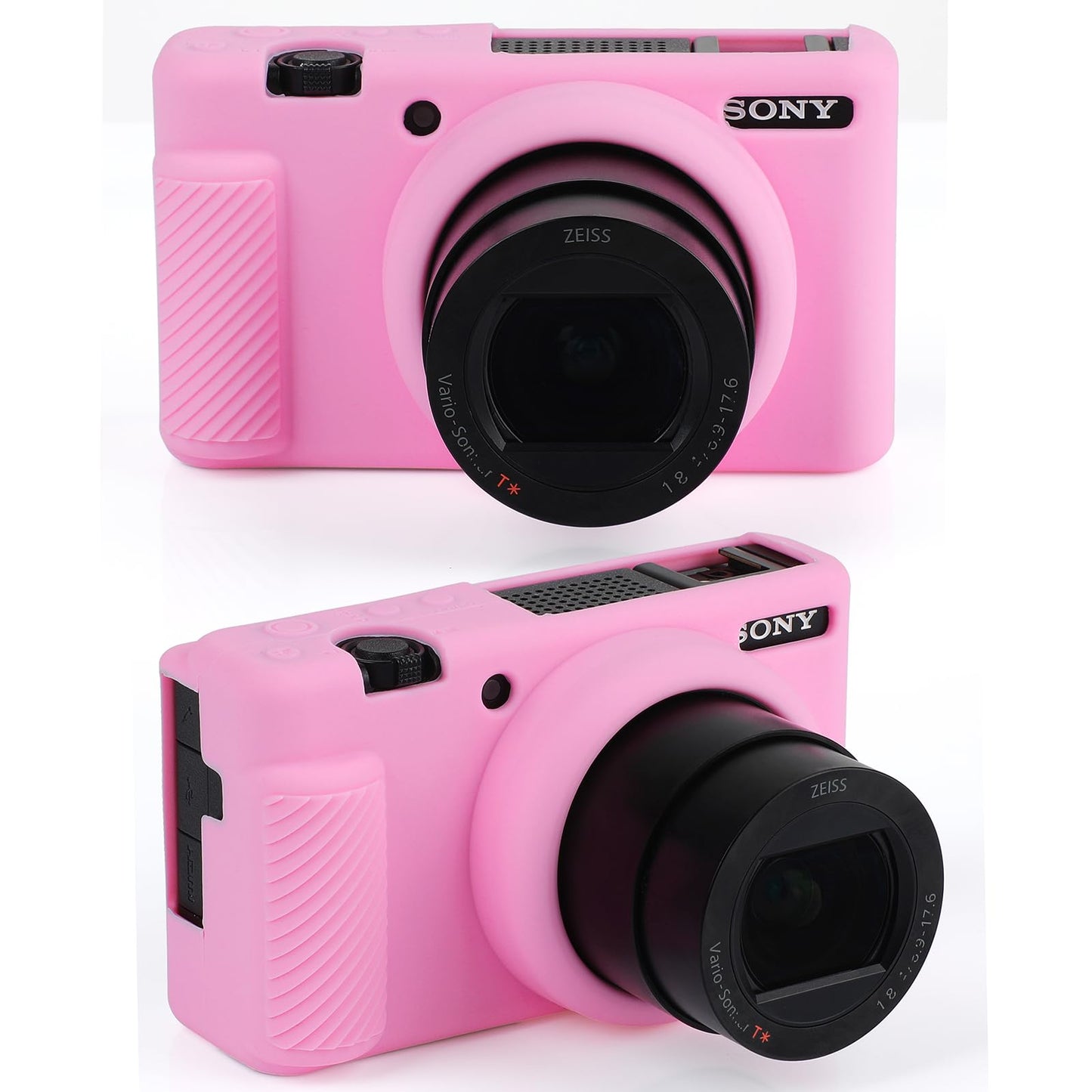 MIOKAU ZV-1F Camera Case, Soft Silicone Protective Case for Sony ZV1F/ZV-1M2/ZV-1 Mark II (NOT for ZV1) Vlog Camera, Lightweight ZV1F Cover (Pink)