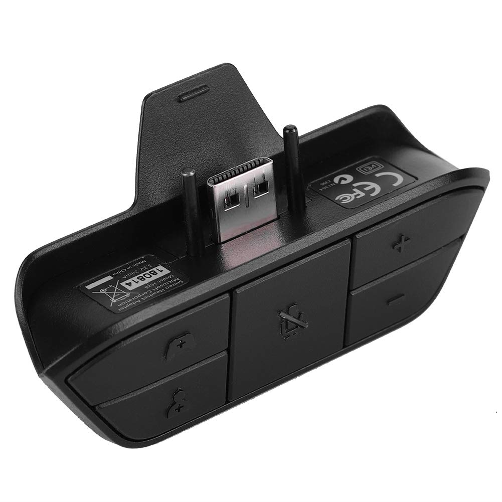 ASHATA Stereo Headset Adapter for One Game Controller, for Headphone Converter with 3.5mm Audio Jack