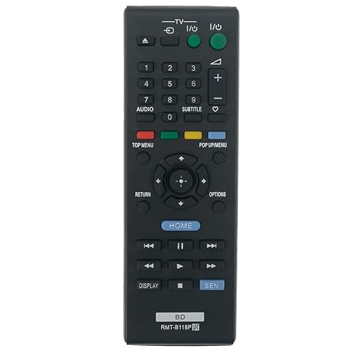 New RMT-B118P Replace Remote Control for Sony Blu-ray Disc DVD Player BDP-S185