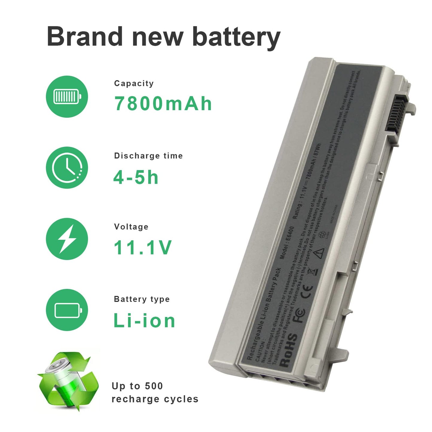 Fancy Buying 9 Cell Laptop Battery Replace for Dell Latitude E6400 E6410 E6500 E6510 MP490 4m529 pt434 ky265 312-0749 4N369 MP303 - High Performance