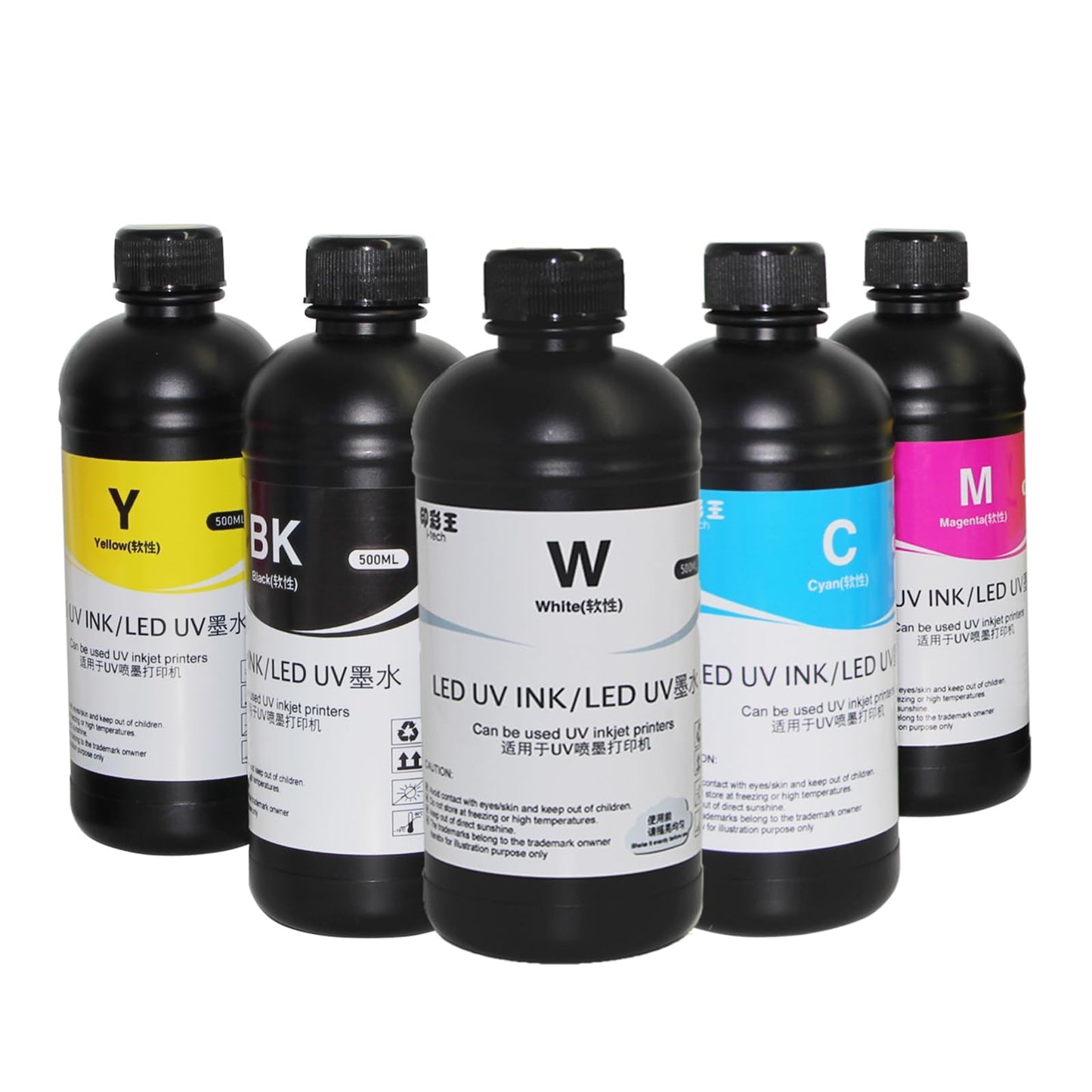 Ovsuqu UV Ink UV Printer LED Ink LED UV Ink for DX4 DX5 DX6 DX7 DX10 TX800 XP600 Printhead for Ep 1390 L800 L1800 L805 R1800 R1900 UV Modified Printer