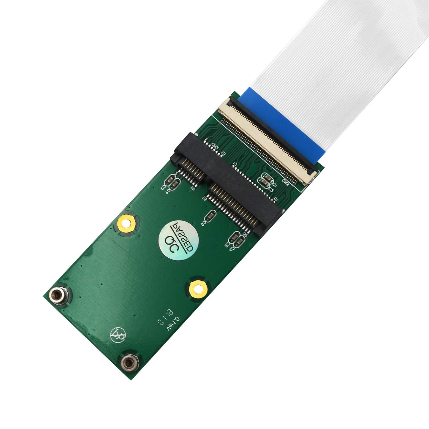 SUPERPLUS Mini PCI-E Express mSATA Extension Cable for Wireless Card & Half/Full-size MiniCard Adapter