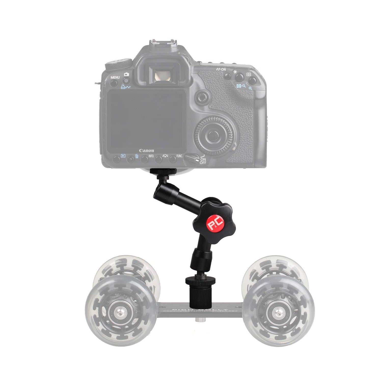 7" Friction Arm 360 Degree Adjustable with Cold Shoe Mount 1/4" Tripod Screw for DSLR Camera Rig, LCD Monitor, DV Monitor, LED Lights, Flash Light