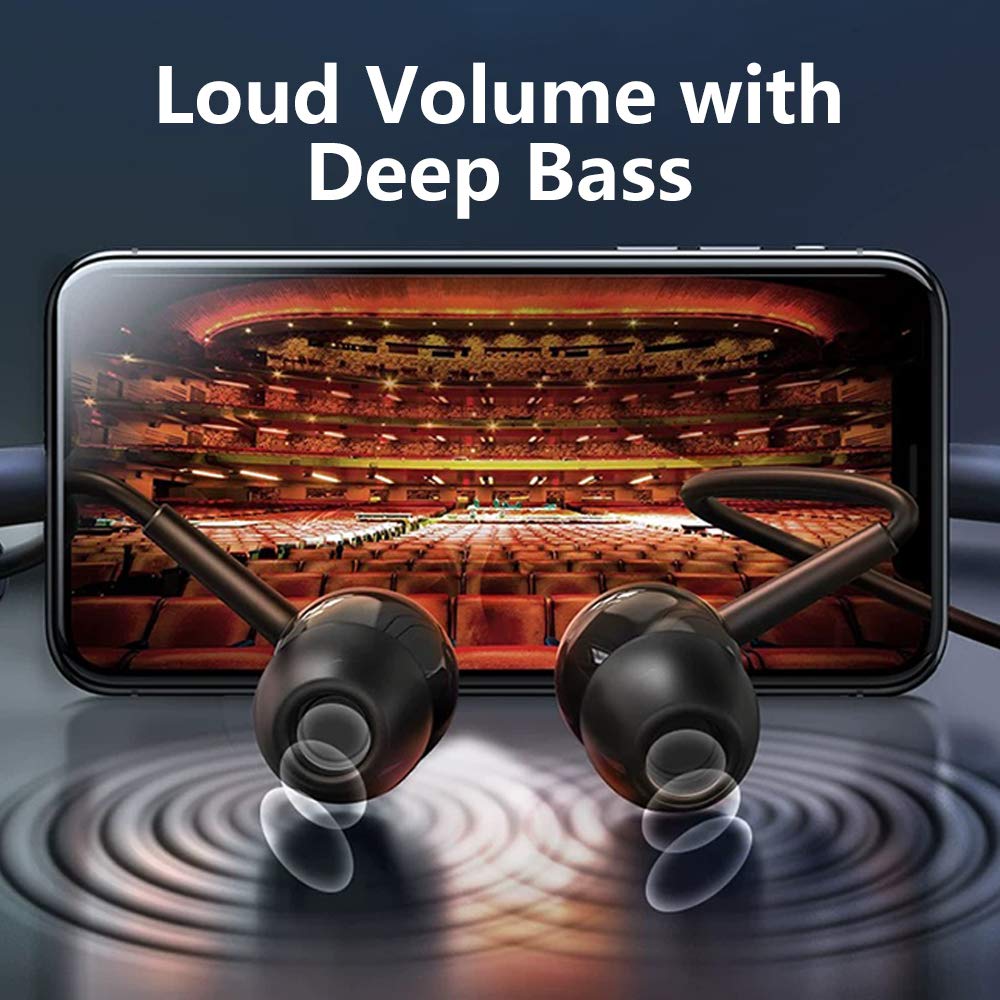 BACKWIN Wired in-Ear Headphones with Mic Volume Control Noise Cancelling Earbuds with Microphone Powerful Bass Earphones 3.5mm Jack for iOS Android…