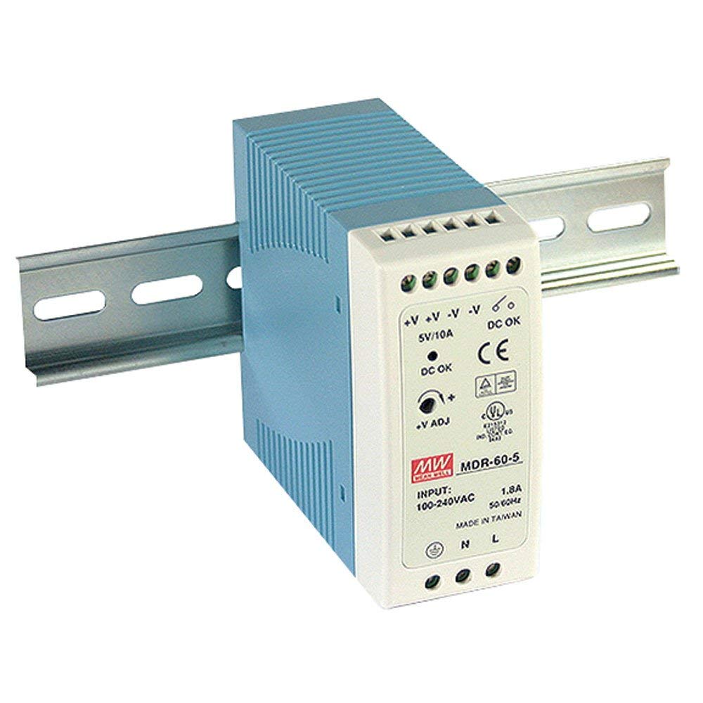 MEAN WELL MDR-60-12 AC to DC DIN-Rail Power Supply 12V 5 Amp 60W (2)