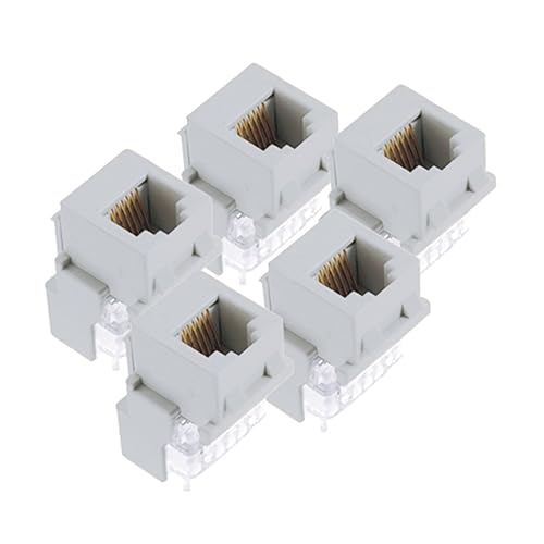 Legrand - OnQ Telephone Keystone Jack RJ25, Male to Male Connector, Universal Keystone Connector for Phone Connections, Rear Mount Snap-In Keystone