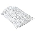HHTHH 1000 pcs 8 inch White Cable Twist Ties Plastic Twist Ties with Rugged Metal Innercores Reusable Fastening Cable Cord Wire Ties