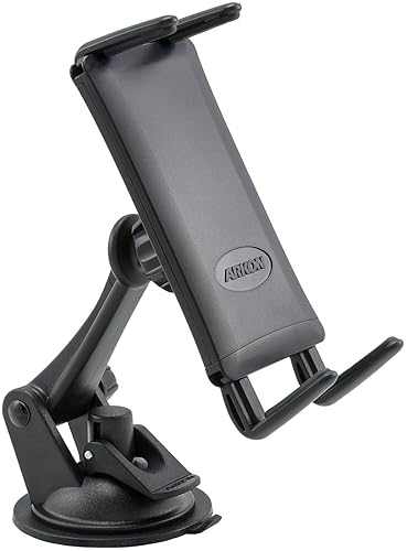 ARKON Mounts Slim-Grip Ultra Sticky Suction Windshield Phone Car Mount | Universal Phone Holder | Firm Windshield Suction | Adjustable 3" Arm |