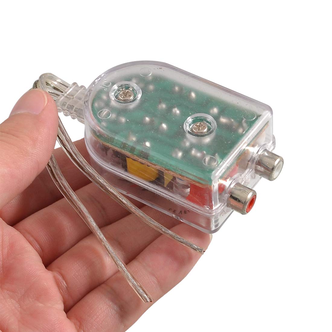uxcell High to Low Impedance Speaker to RCA Line for Vehicle