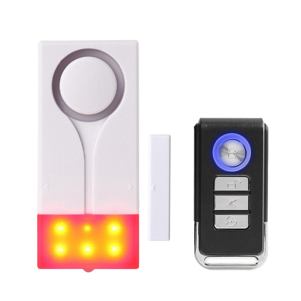 Mengshen Wireless Door Alarm with Remote Control, Anti Theft Burglar Alarm Ideal for Home, Garage, Apartment and RV, Personal Security