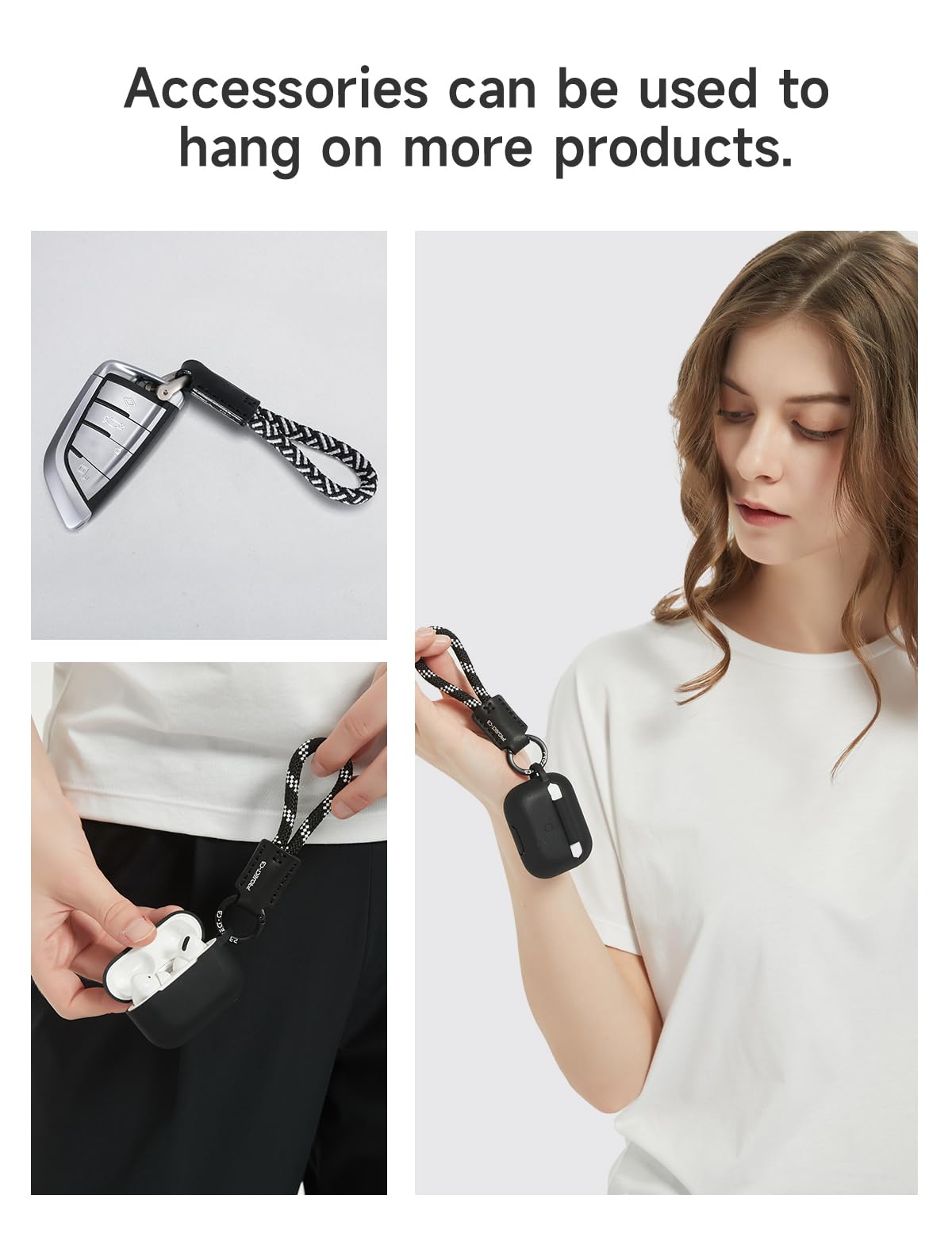 project-cb Phone Finger Ring Strap 1,Phone Tether Tab 2,Phone Lanyard,Phone Strap,Key Chain,Key Ring 2,Charms for Phone Case,Phone
