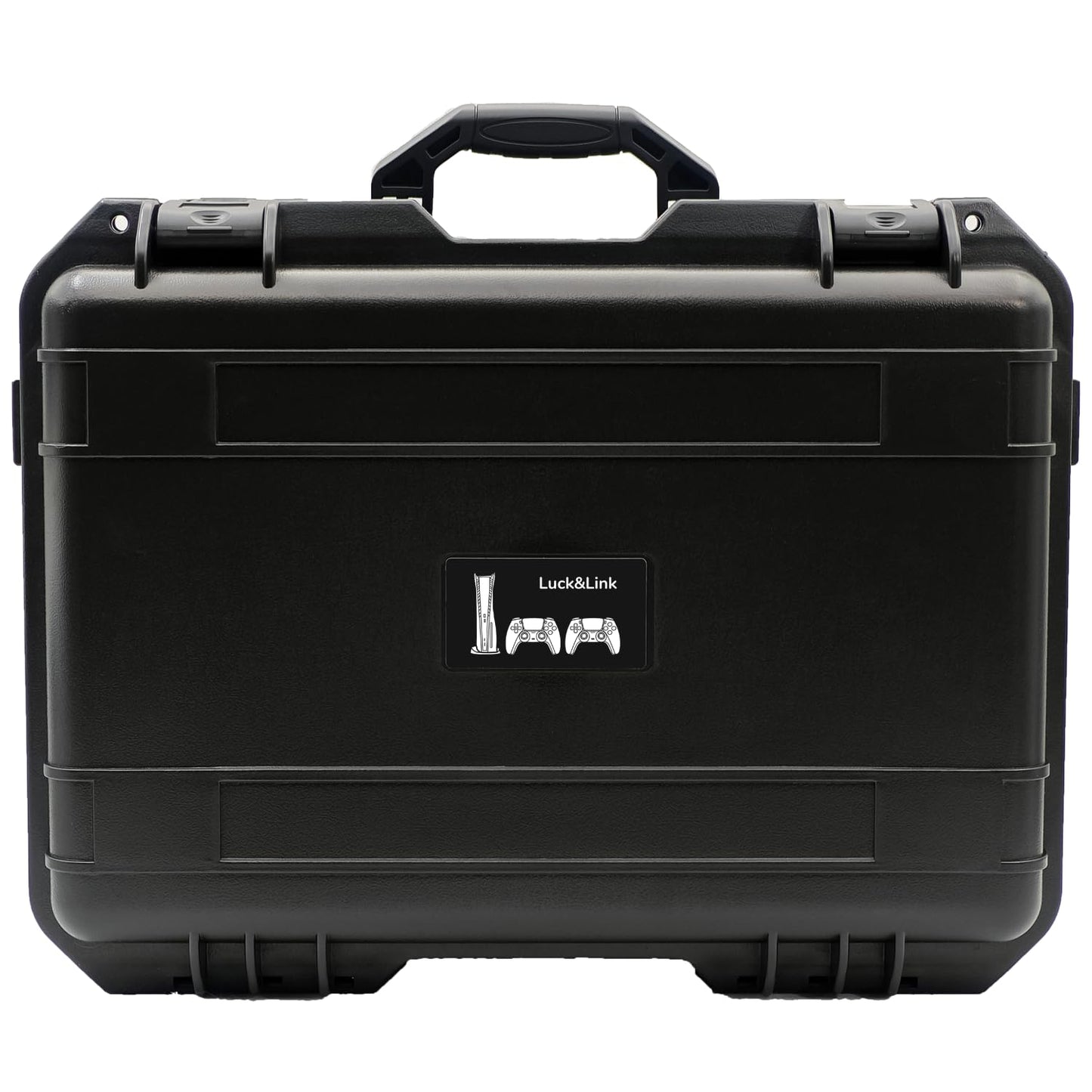 Hard Shell Travel Case Compatible with PlayStation 5 Pro Console, Controllers,Accessories-Waterproof PS5 Pro Carrying Case with Customized Foam