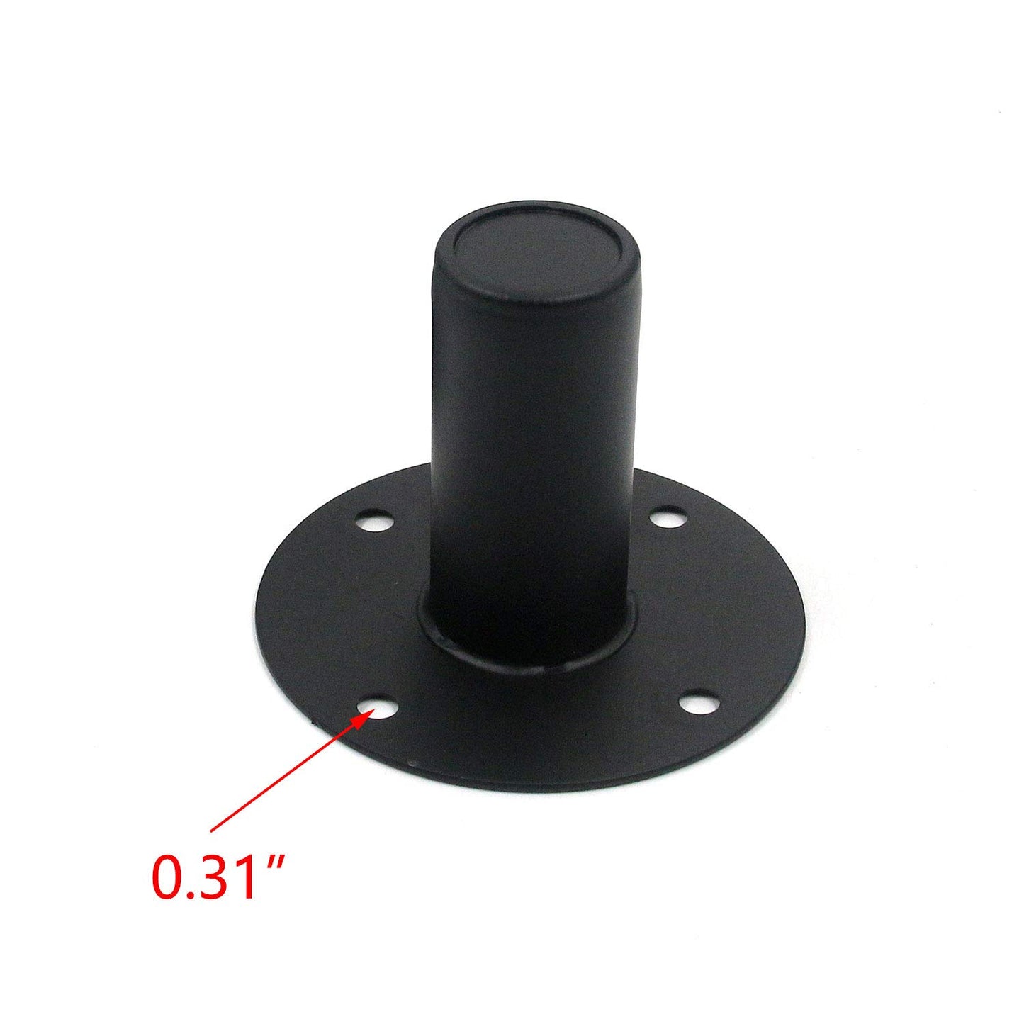 T Tulead Speaker Mount Stand Top Bracket 4.21"×3.15" Speaker Cabinet Pole Mount Speaker Stand Mounts Pack of 2