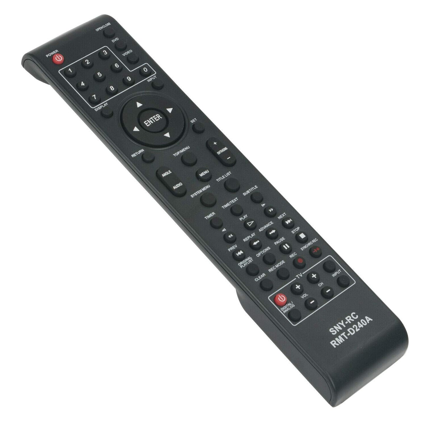 RMT-D240A Replace Remote for Sony VCR RDR-VX525 RDR-VX555 RDR-VXD655 SDR-VX525