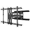 Kanto PDX650 Full Motion Articulating TV Wall Mount for 37-inch to 75-inch TVs | Low Profile with 22" Extension | Integrated Cable Management | Swivel