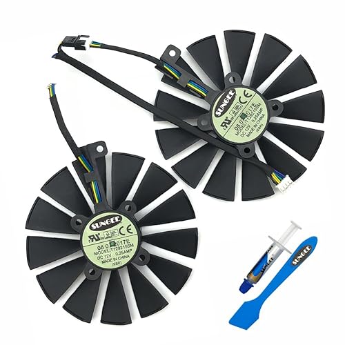 Z.N.Z T129215SM 95mm 12V 0.25AMP Graphics Card Cooling Fan for ASUS ROG Strix GTX 1050 1050Ti RX470 RX570 RX580 Poseidon GTX 1080Ti P11G Gaming
