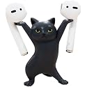 ATHAND Cute Stuff Home Decor Fun Kitty Decoration for Desk Shelf Magnetic Dance Cat Airpod Holder Headphone Earbuds Holder for Apple AirPods 1& 2 3