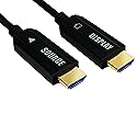 CSILU 4K Fiber Optic HDMI Cable 20FT/6M in-Wall Rated 4K60Hz (4:4:4 RGB HDR10 18Gbps HDCP2.2 CEC) 1440p165Hz High Speed Ultra HD Directional Active