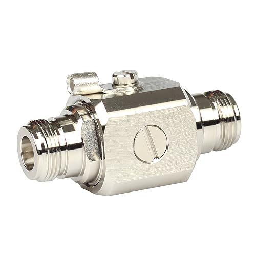 Riotaxy Lightning arrestor N Female to Female 50 Ohm Lightning Surge Protector with 90 V Gas Tube DC-3GHz