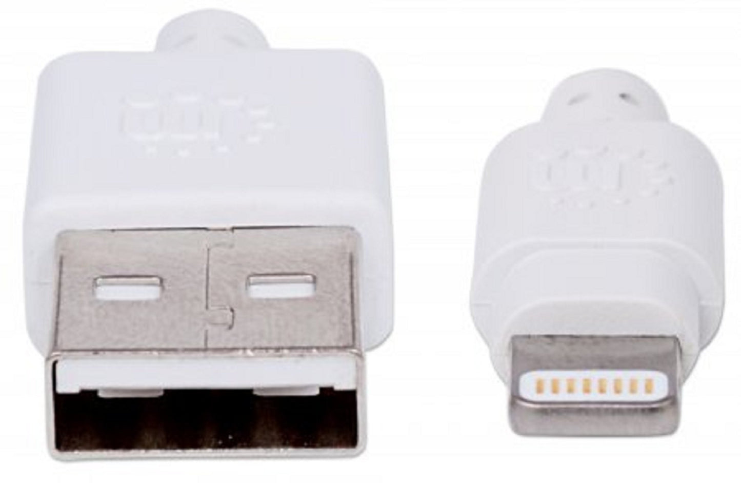 Manhattan iLynk Lightning Cable A Male / 8-Pin Male, 0.5 Meter (1.5 Feet), White