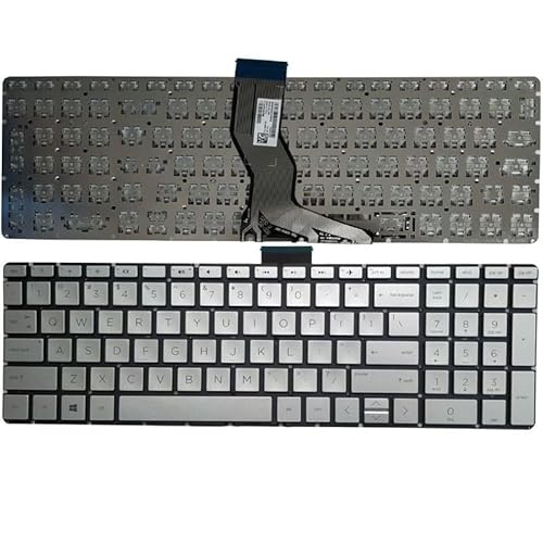 wangpeng® New Silver US Laptop Keyboard for HP 15-ef1020nr 15-ef0021nr 15-ef1023dx 15-ef1013dx Backlit Keyboard