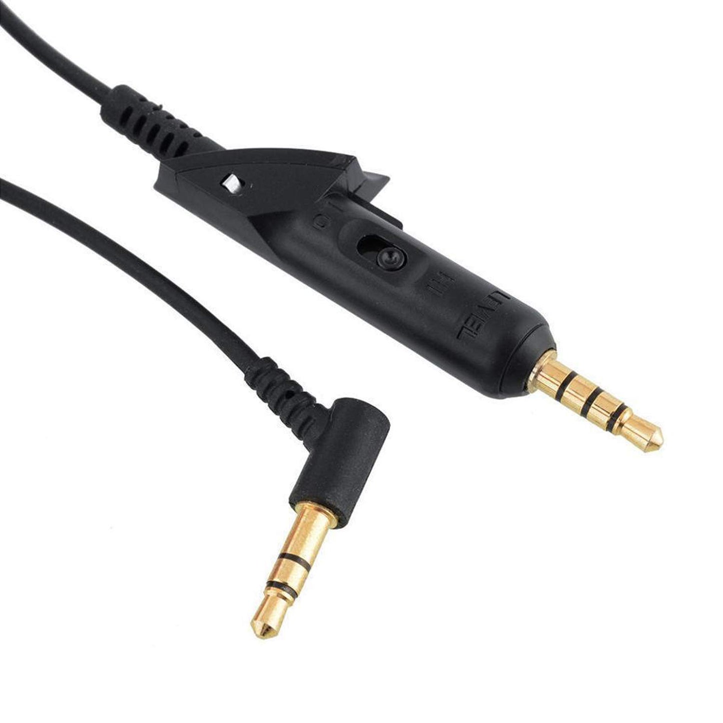 Lusgawer QC15 Cable Replacement Audio Extension Cord Compatible with Bose QuietComfort 15 QC15 Headphones (Black 6ft)
