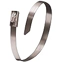 Gardner Bender 45-312SS Stainless Steel Cable Tie, 11 inch, 100 lb, Electrical Wire and Cord Management, Metal Zip Tie, 10 Pk