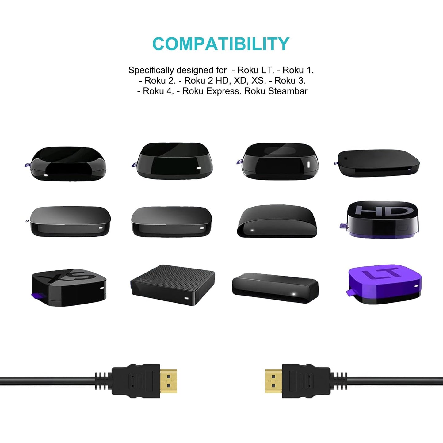 10Ft High Speed HDMI Cable 8K 10K 4K HDMI to HDMI Cord Fit for Samsung Smart TV, Sound bar, Sony PS5, PS4, Xbox One, LG, Fire TV, Monitor eARC/ARC