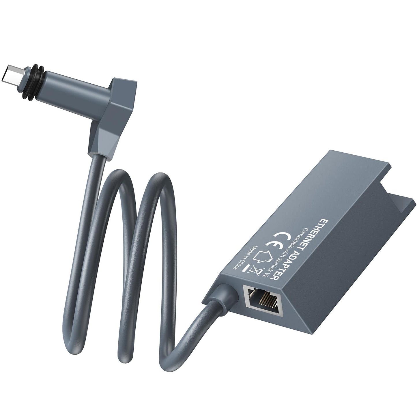 Starlink Ethernet Adapter V2, Compatible with Gen 2 Starlink Rectangular Dish and Mesh WiFi Router, Converts Starlink to RJ45 Gigabit Ethernet