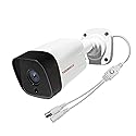 TIGERSECU 5MP Metal Long Range Security Camera for TVI, CVI, AHD, CVBS DVRs, Weatherproof for Indoor/Outdoor Use, Hybrid 4-in-1 with OSD Switch (Power