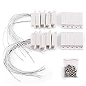 Gufastore 10pcs Surface Mount Alarm 10W 100V 0.5A in Max Magnetic Contact Ideal for Door Window Security with Lead Wire and 3M Adhesive Paper