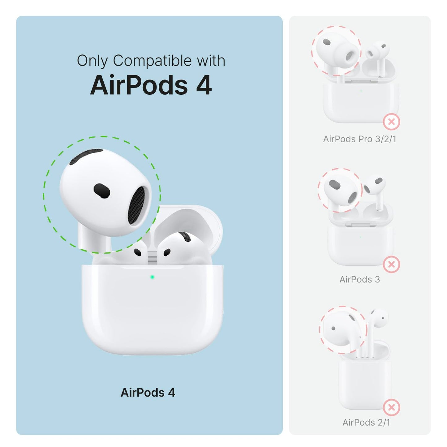 Catalyst Total Protection Case for Apple AirPods 4 - Waterproof (330ft) & 10ft Drop Proof AirPods 4 Case with Lock, Rugged Heavy Duty Cover