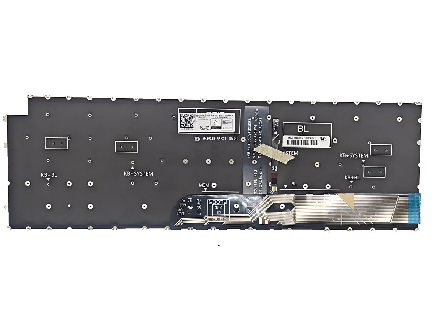 Laptop Replacement Latin Spanish Keyboard for Dell Inspiron 15 3510 3511 3515 5510 5515, inspiron 16 7610, Latitude 3520 3530, Vostro 15 3510 3515