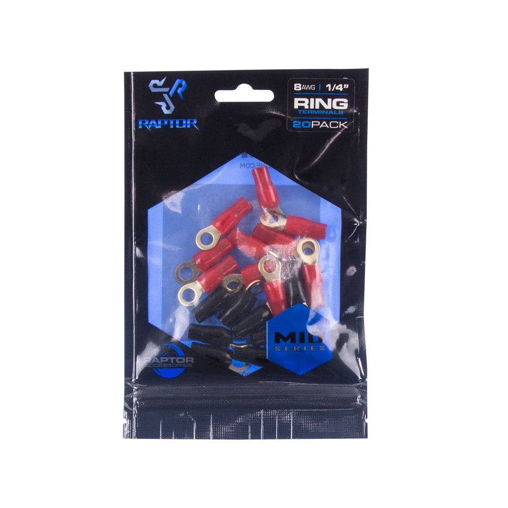 Raptor R814RT Mid Series, 8 AWG Gold Ring Terminals