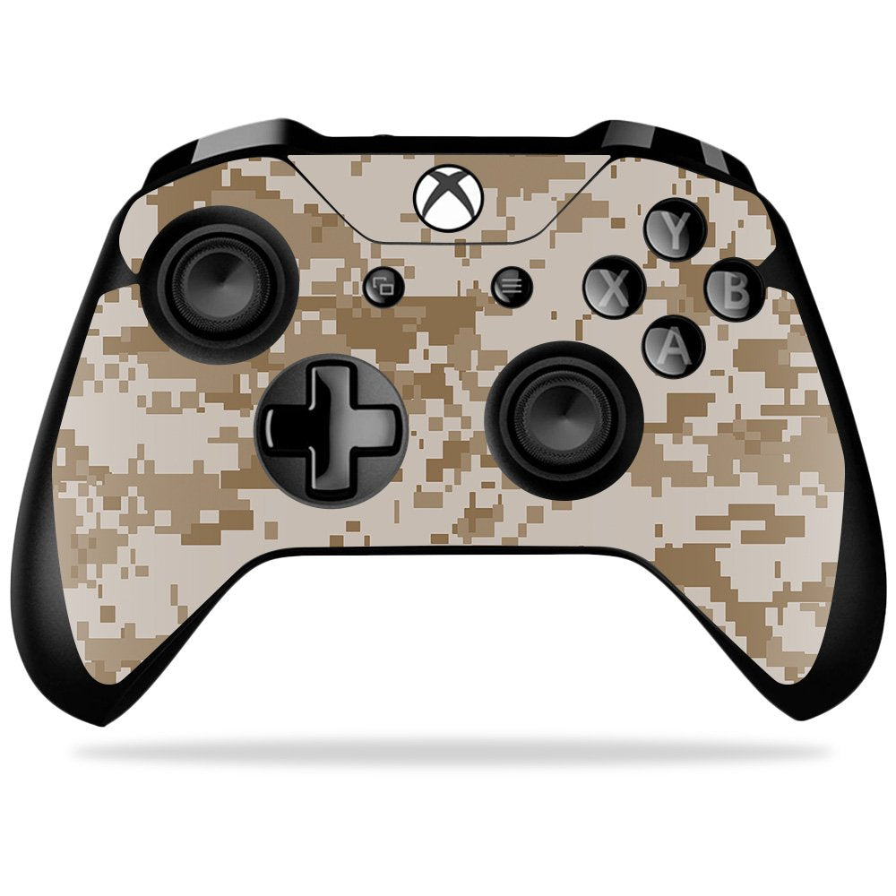MightySkins Skin Compatible with Microsoft Xbox One X Controller - Desert Camo | Protective, Durable, and Unique Vinyl Decal wrap Cover | Easy