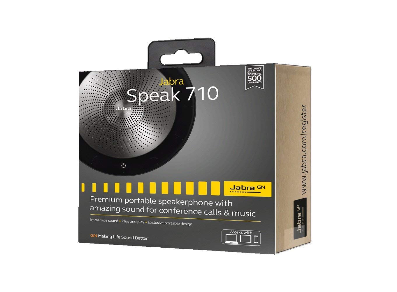Jabra Speak 710 Wireless Bluetooth Speaker for Softphone and Mobile Phone (U.S. Retail Packaging) (Renewed)